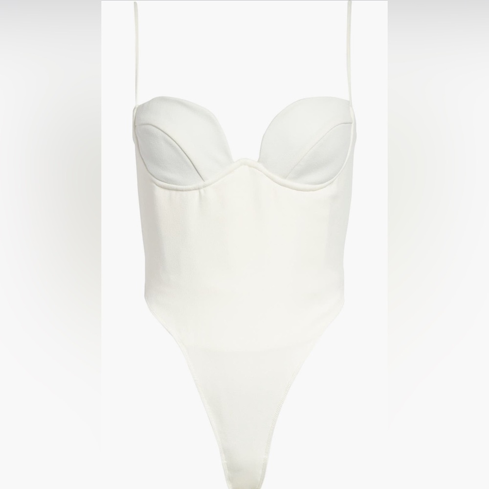 House of CB White Bodysuit